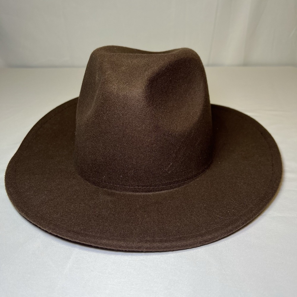 Luxury Fedora Hat Men Brown Felt‎ Red Bottom Rustic Unisex Women